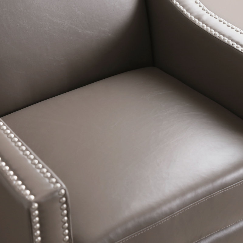 Fauteuil de 73,99 cm de largeur Holsworthy, Faux cuir gris