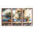 Toile avec cadre flottant brun
