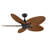 Islander DC 22 inch Indoor/Outdoor Ceiling Fan Narrow Oval Palm-Inspired Blade Set of 5 - Koa-111817035