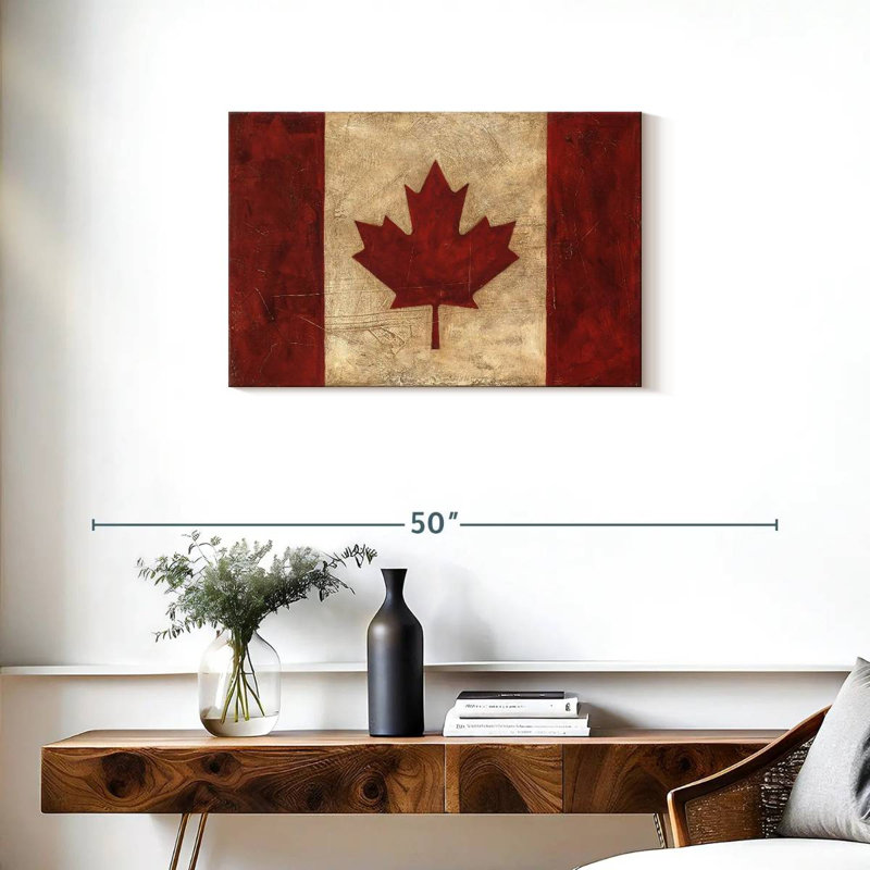 Drapeau canadien rétro Borges, H 20 po x l 30 po