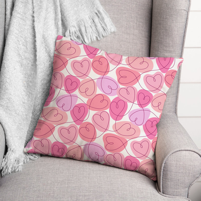 No Pattern And Not Solid Color Reversible Throw Pillow