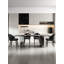 Table de salle à manger luxueuse en marbre noir avec design moderne - solution de salle à manger élégante-1367008723