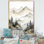 «Watercolor Lake and Forest Dream II», reproduction sur toile