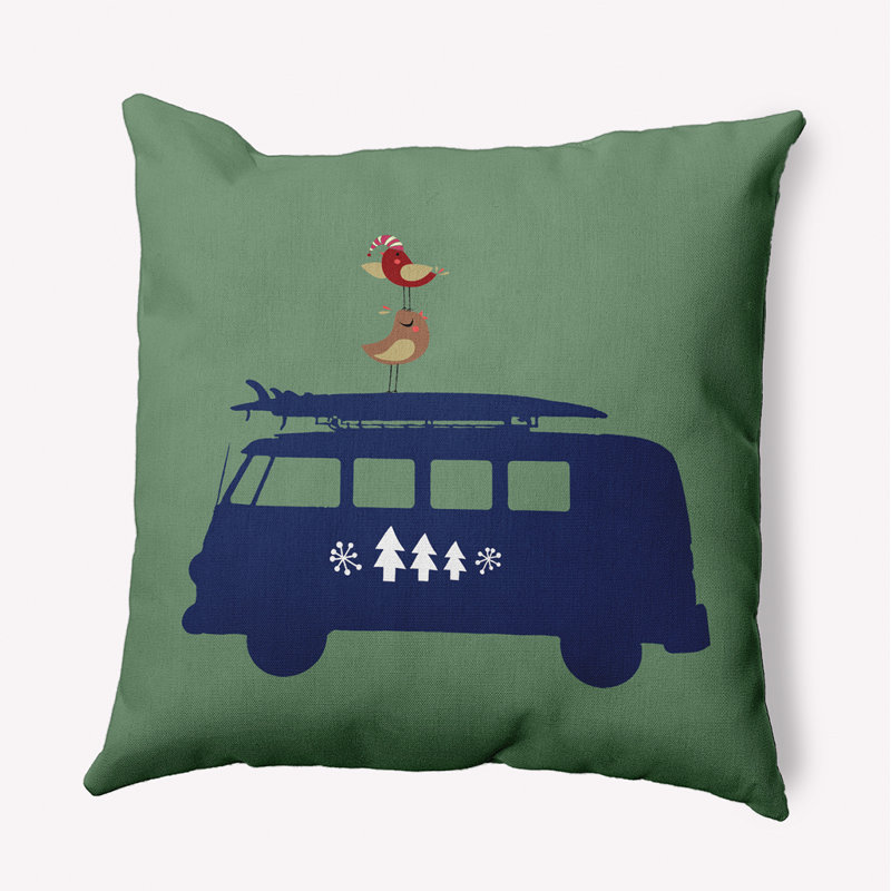 Coussin décoratif en polyester, 18 po x 18 po, Carré