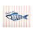 Catch Of The Day Paper Printed MDF Striped Placemat
