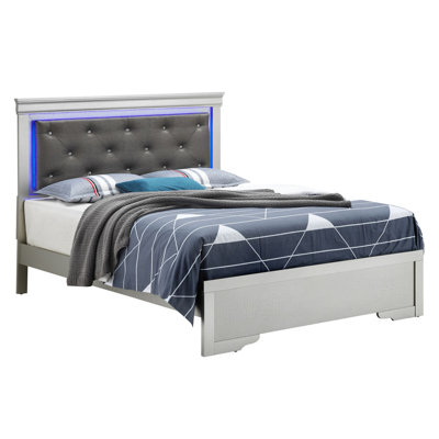 Lorana Bed , Silver Champagne
