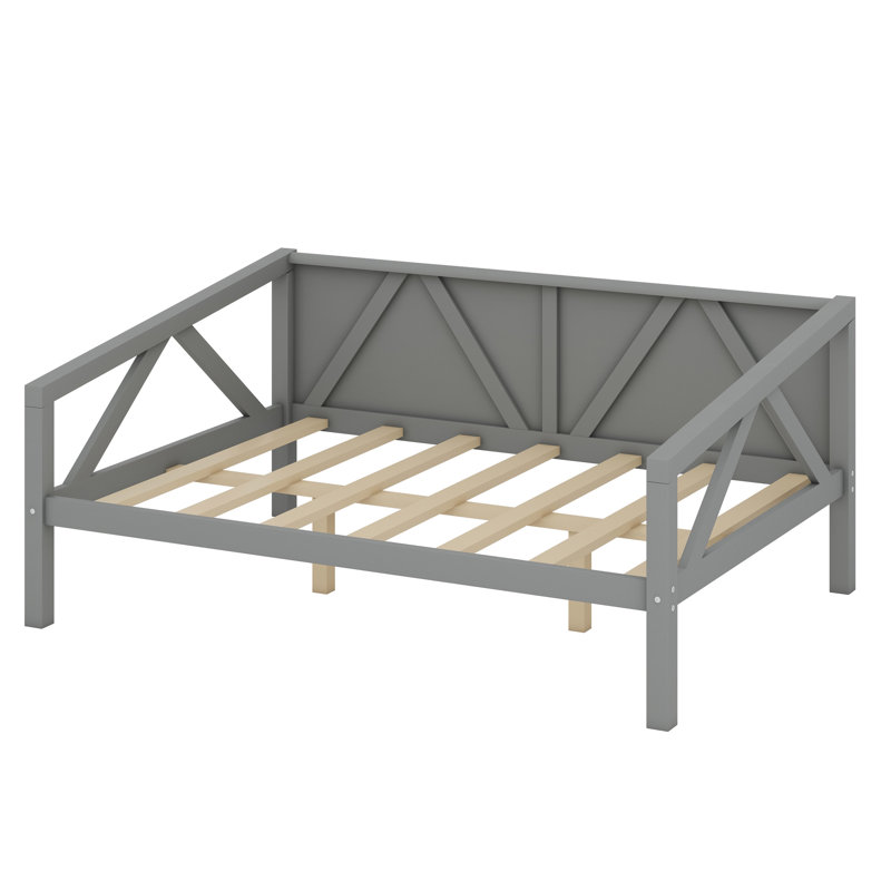 Daybed, Wood Slat Support, Gray
