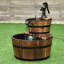 Outdoor Wood Weather Resistant Cascade Fountain