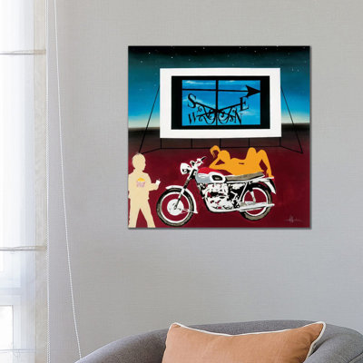 Watching Where We're Going by KC Haxton - Wrapped Canvas Painting
