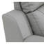 Fauteuil inclinable en cuir gris avec support lombaire et coins renforcés avec base en acier inoxydable - Poids du colis: 164,84 lb