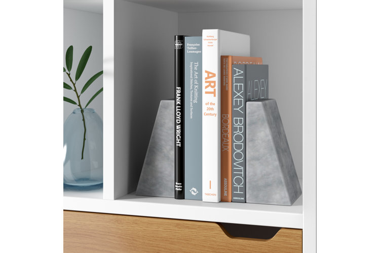 Marble Non-skid Bookends
