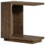Table de bout en bois massif, table d'appoint en forme de C pour canapé, lit-769854295