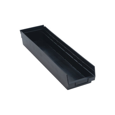 A4220154CD004BF48EE61B2FBB9CCD33 Organisateur de pièces d'économie de conduites bacs noirs L 24 po x l 7 po x H 4 po, paquet de 8