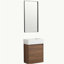 Petit meuble-lavabo flottant de 18 pouces avec lavabo simple, adapté aux petites salles de bain