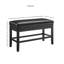 Banc de rangement en cuir Napoli