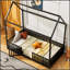 Lit robuste en métal avec clôture et porte, parfait pour l'imagination des enfants et un sommeil confortable-1078927792-1078927794