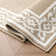 Lorreta Machine Woven Synthetic Geometric Area Rug in Beige/White