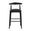 Ensemble de tabourets de bar rembourrés en tissu Modern-941667528
