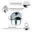 Symple Stuff Stainless Steel Steamer Basket with 20cm Diameter