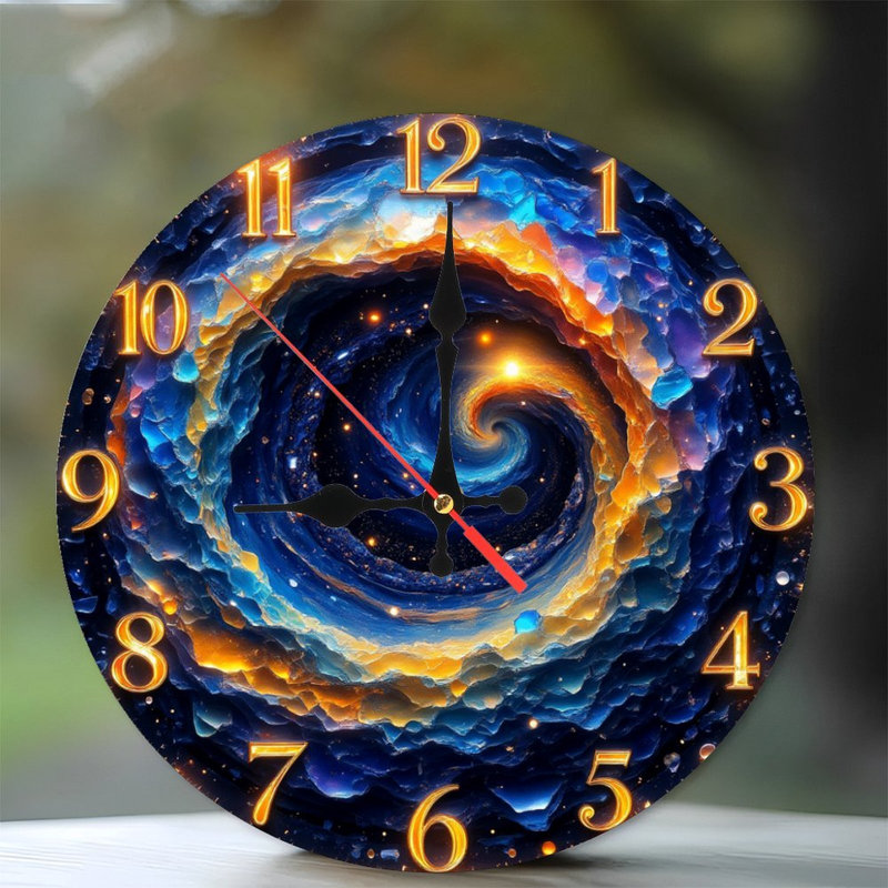 horloge cosmique spirale galaxie