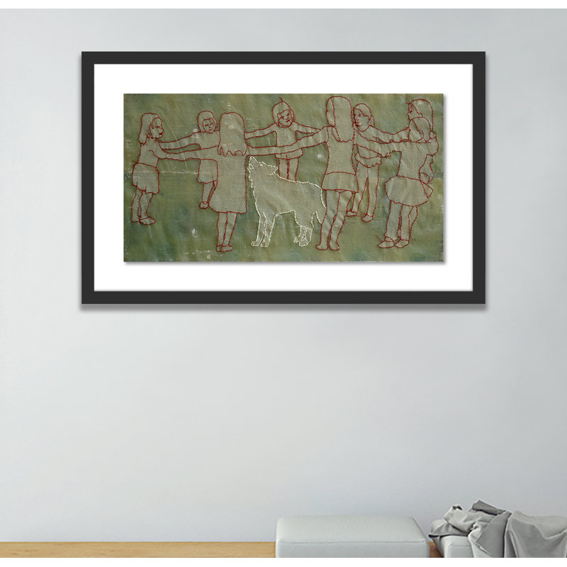 Jericho Print by Karin Bos, 24" H x 40" W x 2.5" D, Black