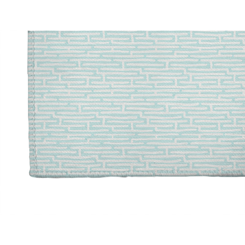 Tapis de bureau Twilight Labyrinth, L 7 pi x L 5 pi  , Bleu clair