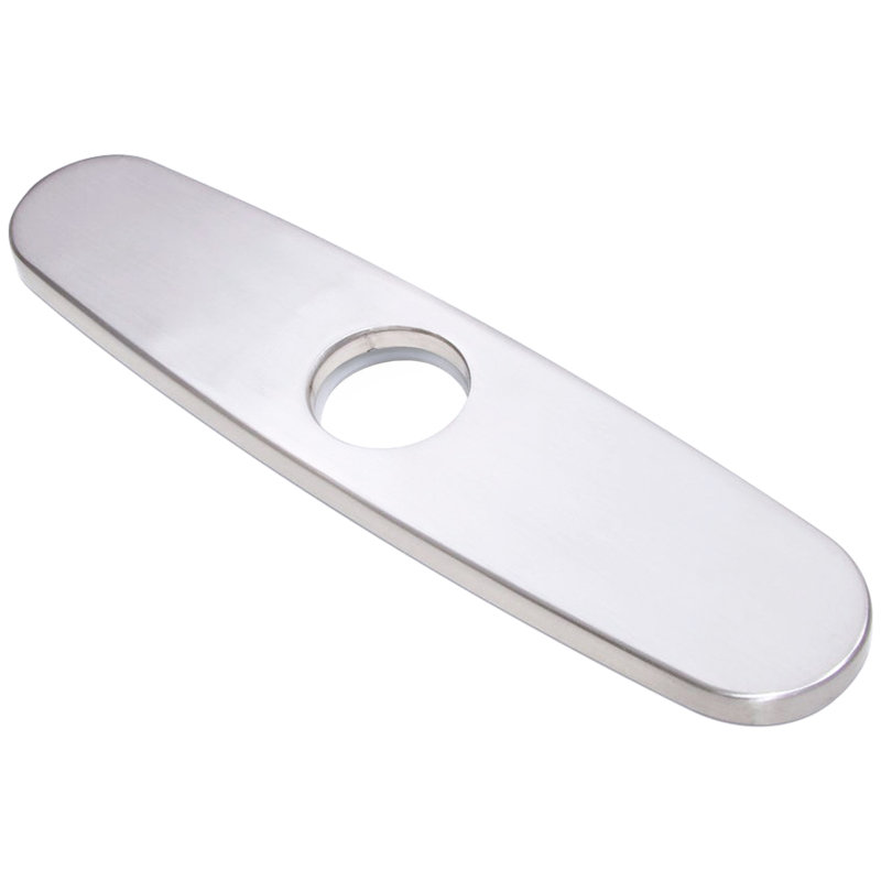 Plaque de pont pour robinet de cuisine 10 pouces Novatto, Nickel brossé