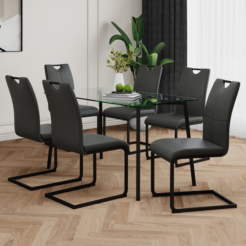 Table en verre de style moderne