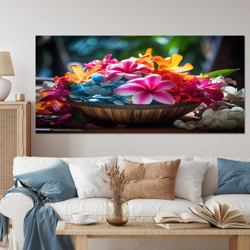 Hawaï Aloha Spirit - Hawaii, art mural, Toile tendue, H 28 po x l 60 po x P 1,5 po