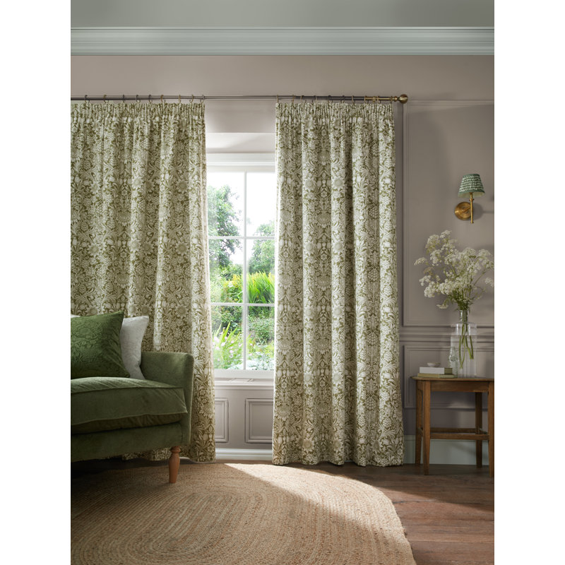 Cotton Blend Blackout Curtain Panel Pair, 168cm W x 183cm L