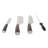 3pcs Kitchen Knife Set, Chef Cutter With Sharpener