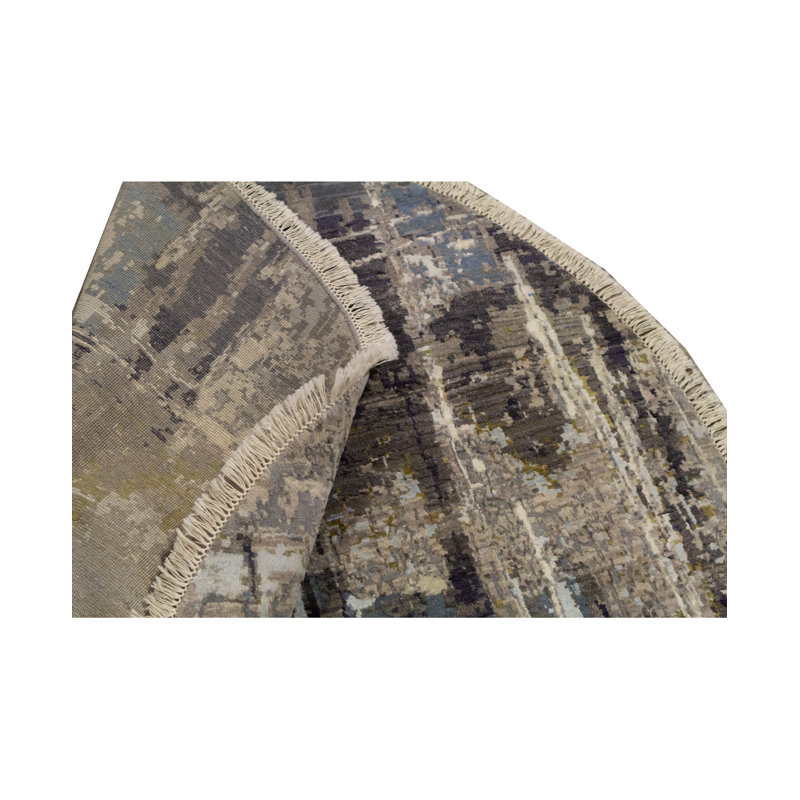 Hand Knotted Abstract Area Rug