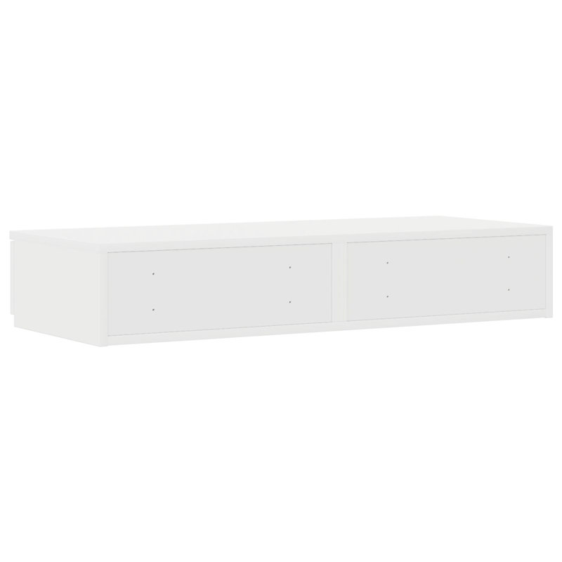 Bed Drawers - Made From Engineered Wood, 16.5 H x 80 L x 36.5 W cm, White