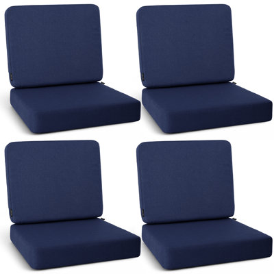 Ensemble de 4 coussins de chaise d'extérieur