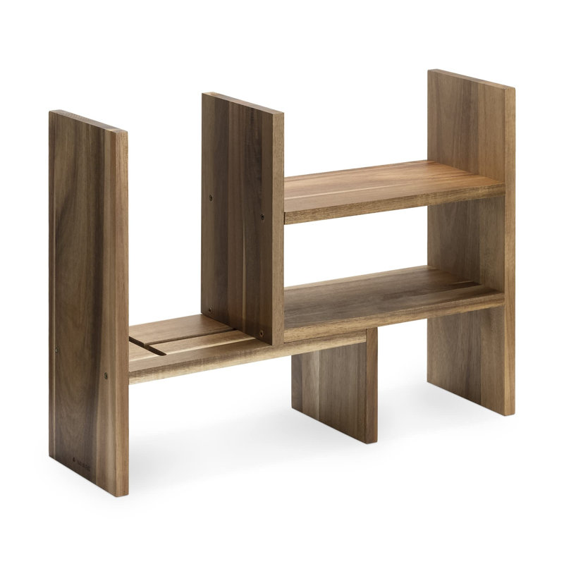 Holli Wood Desk Organiser, Brown