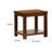 Megan Solid Wood Top End Table