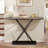 47.4" Rectangular Console Table with Wooden Top and Metal Frame-531496454