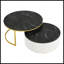 Table basse moderne emboîtable cannelée avec tiroir Modern-146966867