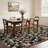 Rugs for Living Room Ultra Thin Non-Slip Floral Area Rug Modern Rugs Washable Carpet Mark Resistant,Soft Throw Mat for Bedroom,Dining Room,Office-818737000-818736997