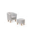 Kanisha Upholstered Barrel Chair with Footstool-36245442