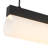 Nio 45-in Black dimmable LED Linear Pendant with Ribbed Opal Diffuser-124959250