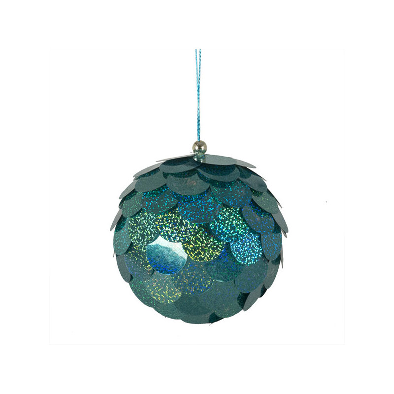 15cm Bauble, Turquoise