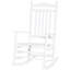 Chaise berçante en bois à haut dossier pour l'intérieur et l'extérieur Outsunny-708464222