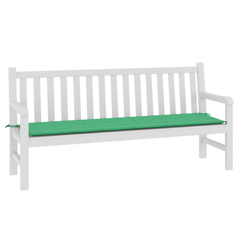 Outdoor Seat Cushion, Green, 1.2" H x 19.7" W x 70.9" D