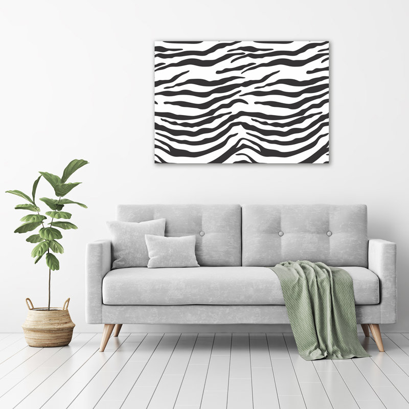 Zebra Background - Wrapped Canvas Print