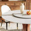 Table de salle à manger Mid-Century en pierre frittée ronde avec plateau tournant amovible pour 4-6-972534132-972534121