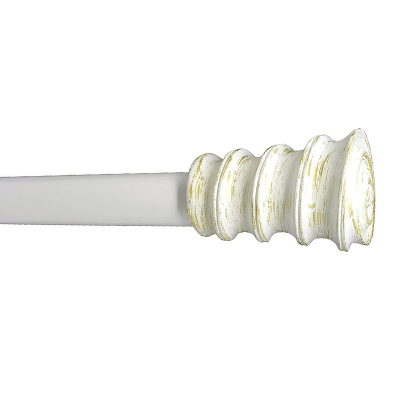 Pompa Adjustable, 1" H x 48" W x 1" D, Gilded White
