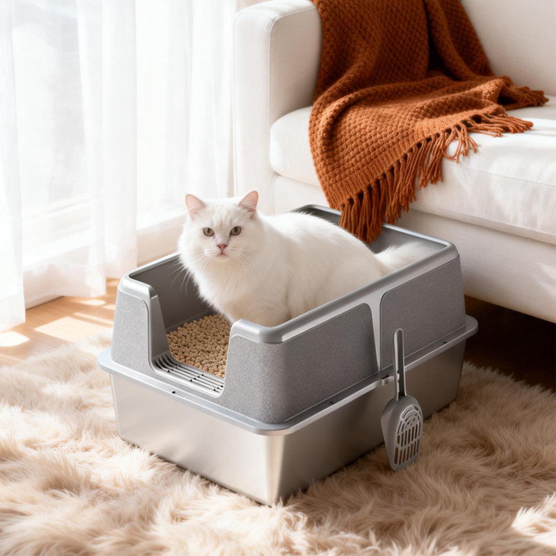 Scoop Holder, Dark Gray/White, 20.5cm H x 51cm W x 71cm D