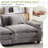 Adonia 154" Oversized U Shaped Sectional Sofa, Comfy Cloud Couch Deep Sectional Sofa with Ottomans for Living Room-1806789316