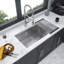 Évier de cuisine encastrable 32 po x 19 po à cuve profonde simple de calibre 16